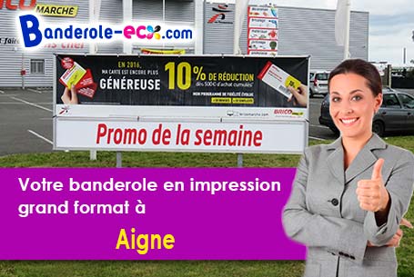 A Aigne (Hérault/34210) livraison de votre banderole publicitaire