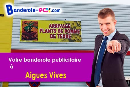 Livraison de votre banderole personnalisée à Aigues-Vives (Hérault/34210)