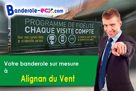 A Alignan-du-Vent (Hérault/34290) livraison de votre banderole publicitaire