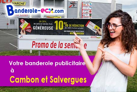 Livraison de votre banderole personnalisée à Cambon-et-Salvergues (Hérault/34330)