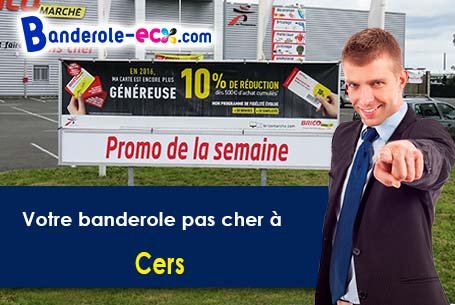 Livraison de votre banderole personnalisée à Cers (Hérault/34420)