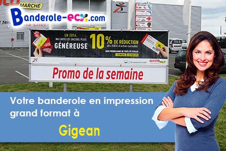 Livraison de votre banderole personnalisée à Gigean (Hérault/34770)