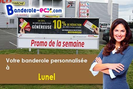 Livraison de votre banderole personnalisée à Lunel (Hérault/34400)