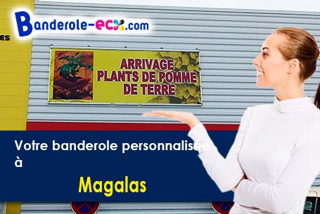 Livraison de votre banderole personnalisée à Magalas (Hérault/34480)