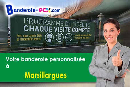A Marsillargues (Hérault/34590) livraison de votre banderole publicitaire