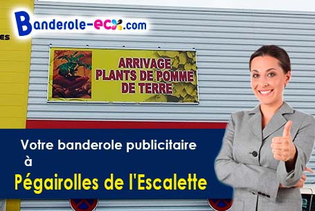 Livraison de votre banderole personnalisée à Pégairolles-de-l'Escalette (Hérault/34700)