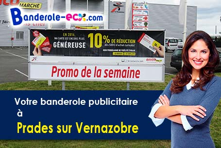 Livraison de votre banderole personnalisée à Prades-sur-Vernazobre (Hérault/34360)