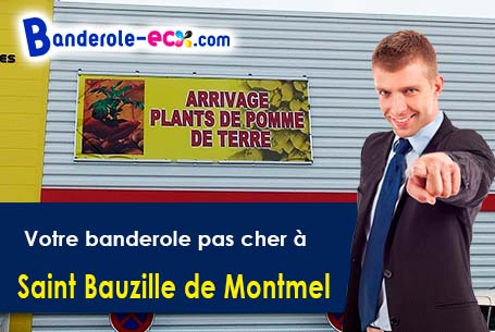 Livraison à Saint-Bauzille-de-Montmel (Hérault/34160) de votre banderole pas cher