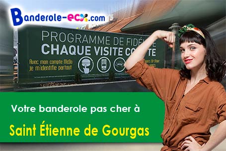 A Saint-Étienne-de-Gourgas (Hérault/34700) livraison de votre banderole publicitaire