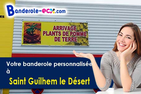 A Saint-Guilhem-le-Désert (Hérault/34150) livraison de votre banderole publicitaire