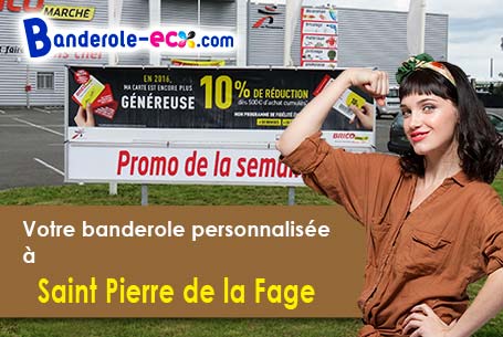 Livraison à Saint-Pierre-de-la-Fage (Hérault/34520) de votre banderole pas cher