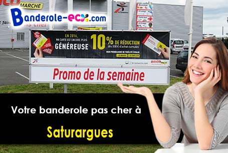 Livraison de votre banderole personnalisée à Saturargues (Hérault/34400)