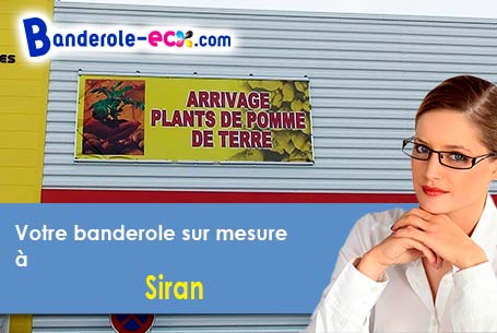Livraison de votre banderole personnalisée à Siran (Hérault/34210)
