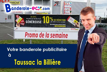 Livraison de votre banderole personnalisée à Taussac-la-Billière (Hérault/34600)