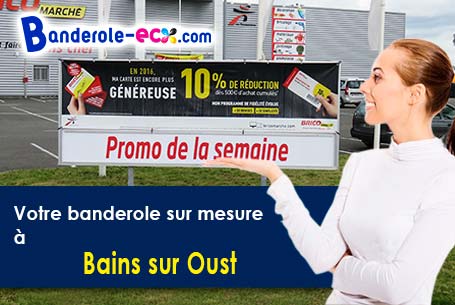 Livraison à Bains-sur-Oust (Ile-et-Vilaine/35600) de votre banderole pas cher