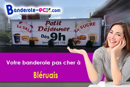 A Bléruais (Ile-et-Vilaine/35750) livraison de votre banderole publicitaire