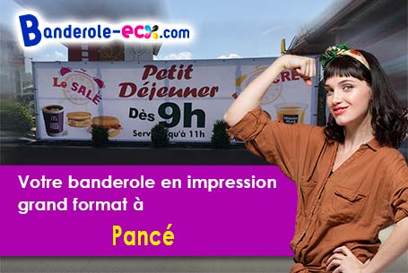 A Pancé (Ile-et-Vilaine/35320) livraison de votre banderole publicitaire