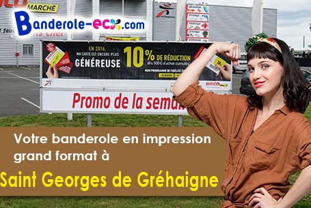 Livraison de votre banderole personnalisée à Saint-Georges-de-Gréhaigne (Ile-et-Vilaine/35610)