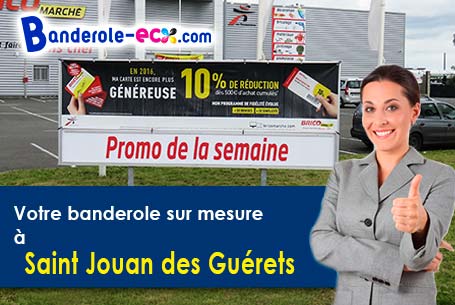 Livraison de votre banderole personnalisée à Saint-Jouan-des-Guérets (Ile-et-Vilaine/35430)