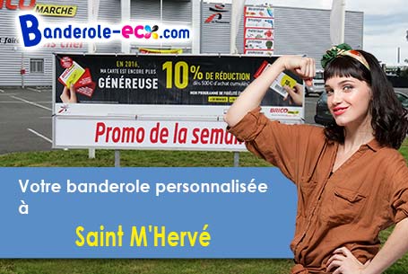 A Saint-M'Hervé (Ile-et-Vilaine/35500) livraison de votre banderole publicitaire
