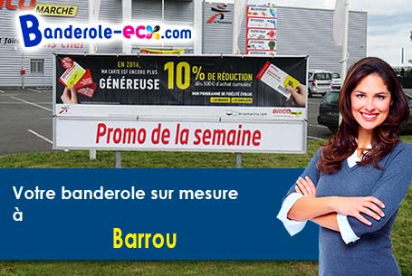 Livraison à Barrou (Indre-et-Loire/37350) de votre banderole pas cher