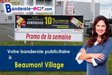 Livraison à Beaumont-Village (Indre-et-Loire/37460) de votre banderole pas cher