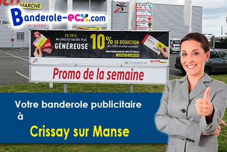 A Crissay-sur-Manse (Indre-et-Loire/37220) livraison de votre banderole publicitaire