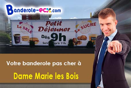Livraison de votre banderole personnalisée à Dame-Marie-les-Bois (Indre-et-Loire/37110)