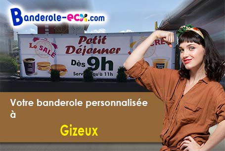 Livraison de votre banderole personnalisée à Gizeux (Indre-et-Loire/37340)