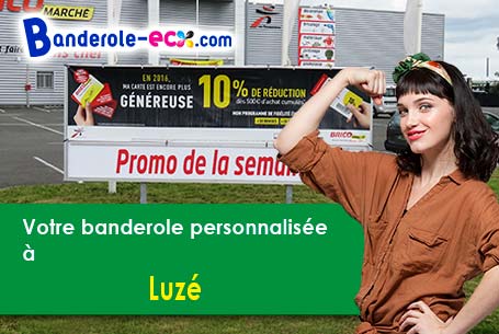 A Luzé (Indre-et-Loire/37120) livraison de votre banderole publicitaire