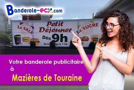 A Mazières-de-Touraine (Indre-et-Loire/37130) livraison de votre banderole publicitaire