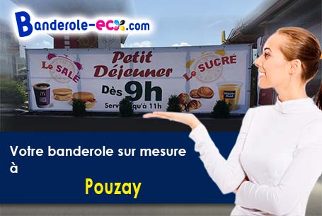 Livraison de votre banderole personnalisée à Pouzay (Indre-et-Loire/37800)
