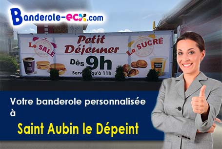 Livraison de votre banderole personnalisée à Saint-Aubin-le-Dépeint (Indre-et-Loire/37370)