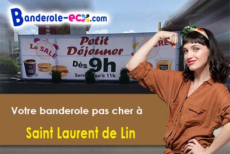 Livraison à Saint-Laurent-de-Lin (Indre-et-Loire/37330) de votre banderole pas cher