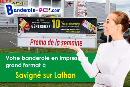 Livraison de votre banderole personnalisée à Savigné-sur-Lathan (Indre-et-Loire/37340)