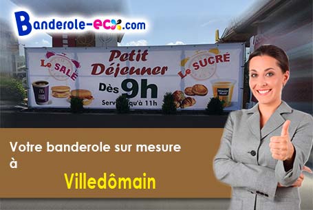 Livraison de votre banderole personnalisée à Villedômain (Indre-et-Loire/37460)