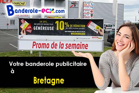 Livraison de votre banderole personnalisée à Bretagne (Indre/36110)