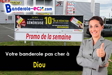 Livraison de votre banderole personnalisée à Diou (Indre/36260)