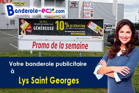 Livraison à Lys-Saint-Georges (Indre/36230) de votre banderole pas cher