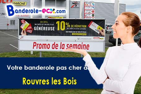 Livraison à Rouvres-les-Bois (Indre/36110) de votre banderole pas cher