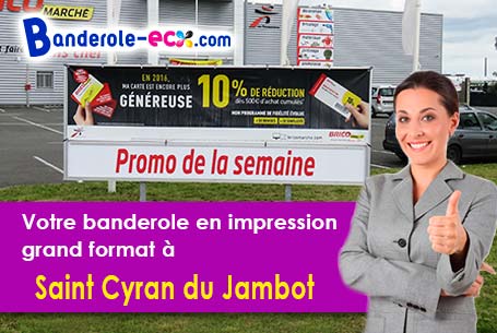 Livraison de votre banderole personnalisée à Saint-Cyran-du-Jambot (Indre/36700)
