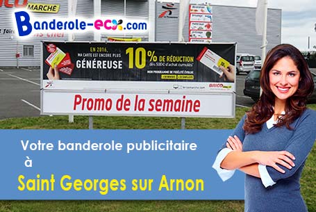 Livraison de votre banderole personnalisée à Saint-Georges-sur-Arnon (Indre/36100)