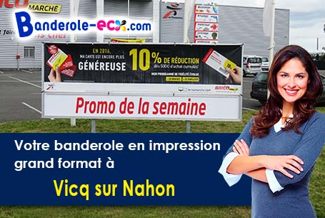 A Vicq-sur-Nahon (Indre/36600) livraison de votre banderole publicitaire