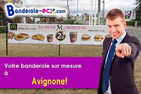 A Avignonet (Isère/38650) fourniture de votre banderole personnalisée