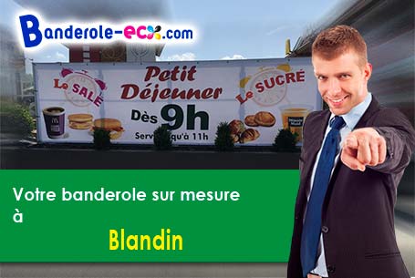 A Blandin (Isère/38730) fourniture de votre banderole pas cher