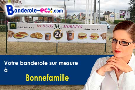 A Bonnefamille (Isère/38090) fourniture de votre banderole personnalisée
