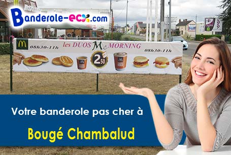 Banderole pas cher pour vos événements à Bougé-Chambalud (Isère/38150)