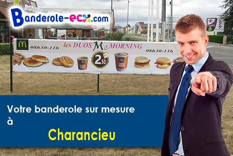 A Charancieu (Isère/38490) fourniture de votre banderole personnalisée