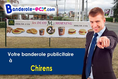 A Chirens (Isère/38850) impression de votre banderole personnalisée