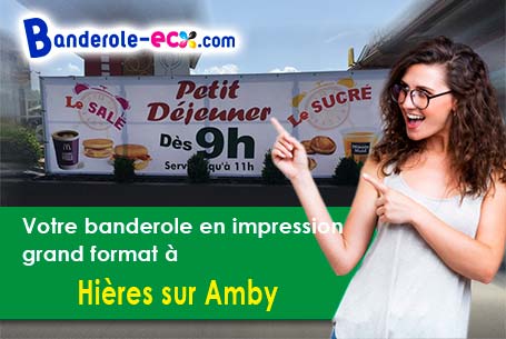Banderole publicitaire fabriqué sur mesure à Hières-sur-Amby (Isère/38118)